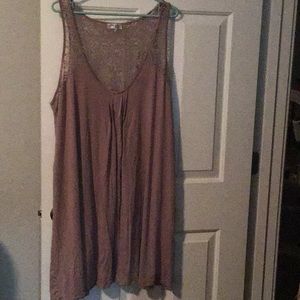 Women’s 3x plus size chemise by mystique intimates Taupe